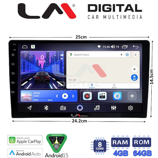 Ηχοσύστημα Αυτοκινήτου 2004 (Bluetooth/USB/WiFi/GPS/Apple-Carplay/Android-Auto) με Οθόνη Αφής 10"