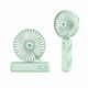 F10 Handheld USB Klappbarer Ventilator Türkis