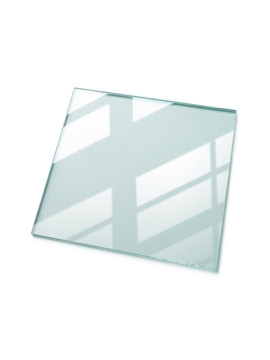Tulup Rechteckige Tischoberfläche aus Glas Transparent 120x80cm 010010820010100000000