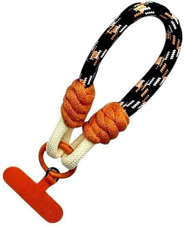 Wristlet Λουράκι Καρπού Κινητό Πορτοκαλί-μαύρο