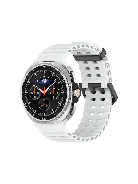 Sonique Curea Silicon Albă (Galaxy Watch 8 / 8 ...