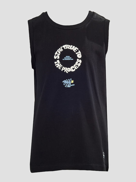 Admiral Kids Sleeveless Black Blouse