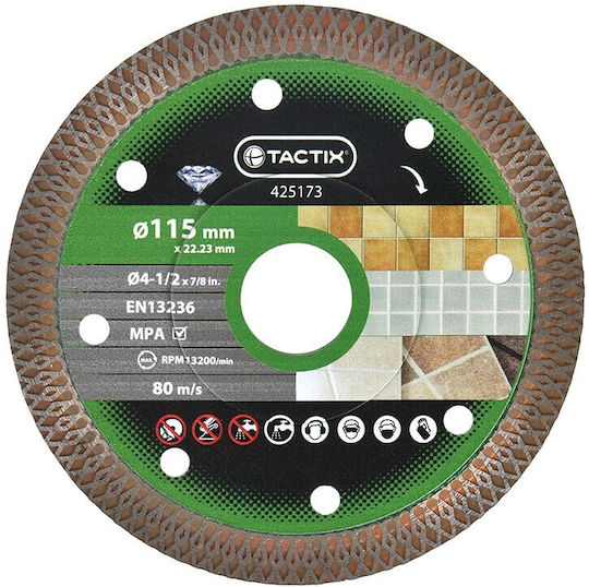 Tactix Cutting Disc for Construction Materials 115mm