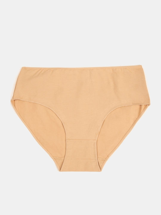 Basic Beige Women's Briefs Size 3XL Beige