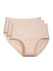 Baumwolle Hohe Taille Damen-Slips 3-Pack Beiges