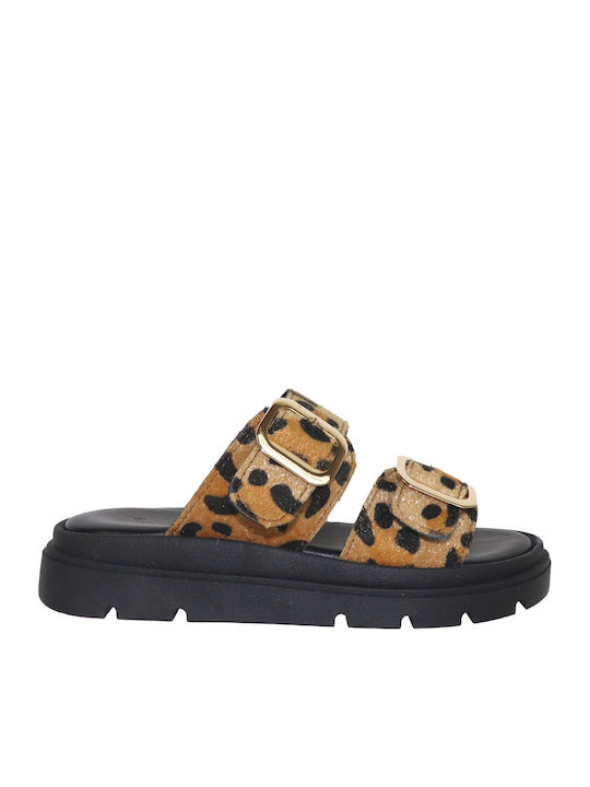 Дамски Сандали Flatforms Златисти