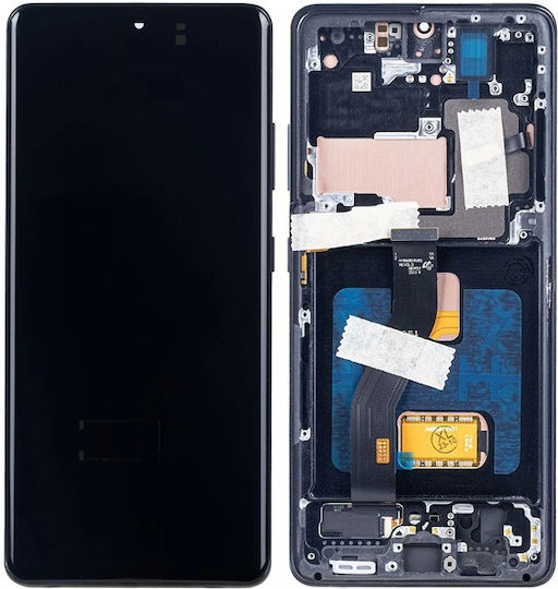 Screen with Touch Mechanism and Frame for Galaxy S21 Ultra (Black)