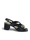 Sandale Elegante Damă Din Piele Negre