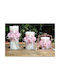 Dekoratives Rosa Kerze Rozos