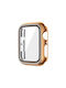 Sonique Plastic Case with Tempered Glass Bronze for Apple Watch 44mm Huawei Watch 4