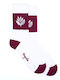 Magenta Weiße Socken