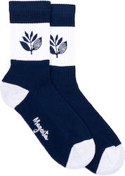 Magenta White Socks