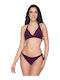 Bikini Bottoms with Laces Burgundy