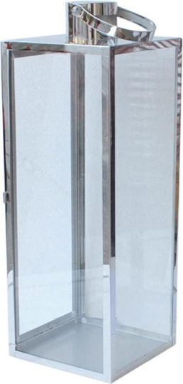 Atmosphera Metallische Graue Laterne 17,2x18x53cm