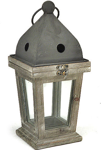 Wooden Grey Lantern