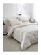 Vesta Home Κουβερλί Υπέρδιπλο Βαμβακερό Γκρι 230x270cm