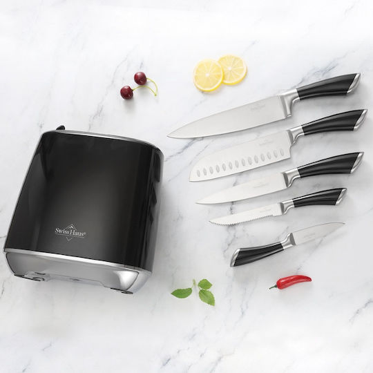 Swiss Haus Lake Geneva Collection Knife Set with Base