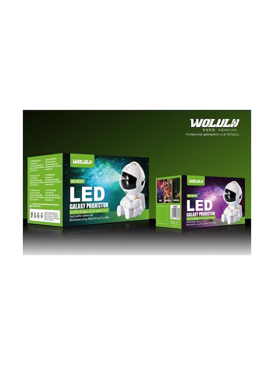 Wolulu Wolulu LED Kinder Tischlampe Projektor mit Sternen Projektor Thema