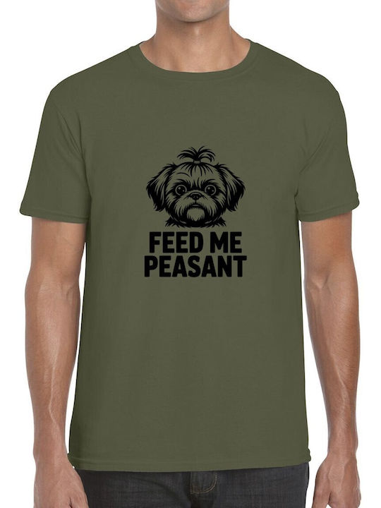 T-shirt Feed Me Peasant Cute Puppy Illustration...
