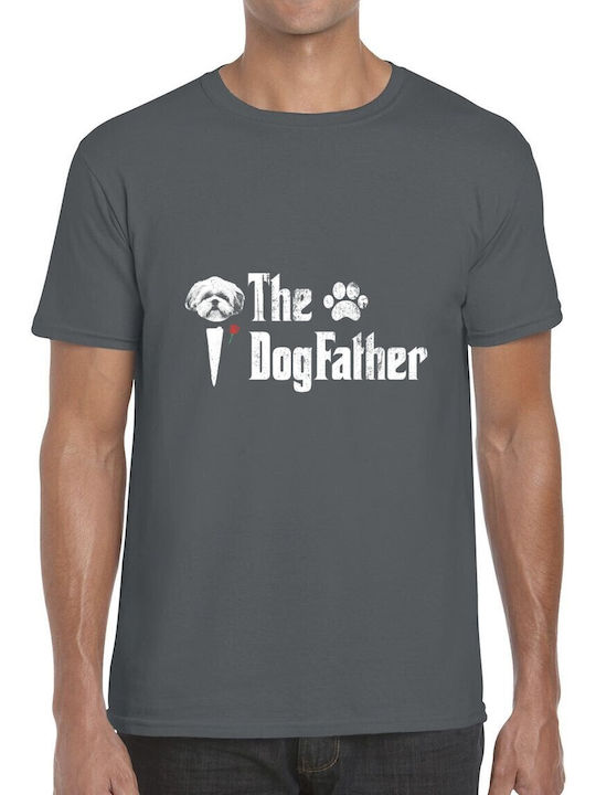 T-shirt DogFather Dog Paw Rose Pop Culture Charcoal T-shirt DogFather Dog Paw Rose Pop Culture Charcoal
