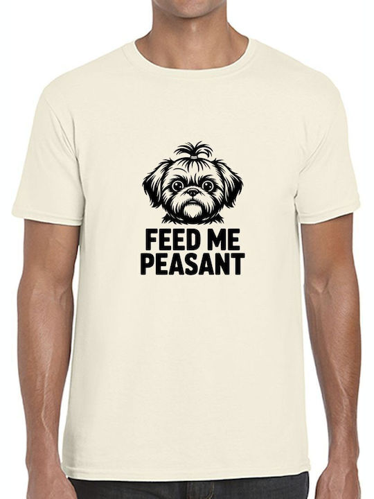 T-shirt Feed Me Peasant Cute Puppy Illustration...