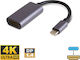 Alista Home GLB_20338 Convertor USB-C / HDMI masculin la HDMI masculin