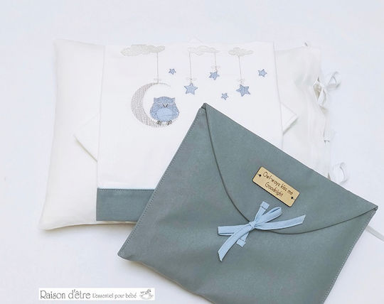 Raison D' Etre Baby Sheets Blue Fitted Set 70x110cm Raison D' Etre Baby Sheets Blue Fitted Set 70x110cm
