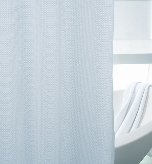 Graccioza Fabric Shower Curtain 180x200cm White