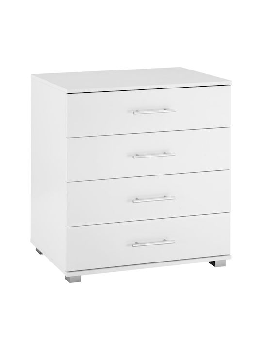 Chest of Drawers Wooden Briana with 4 Drawers W...