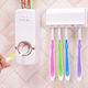 Toothbrush Support Base with Automatic Toothpaste Dispenser Plastic with Suction Cup White 6973585741559