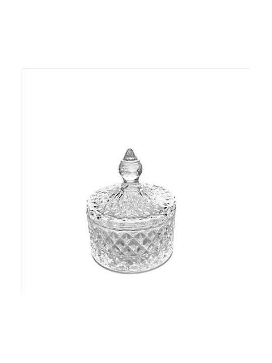 Espiel Glass Sweet Jar with Lid 8.5x14cm Transparent
