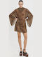 Rochie Cu Glugă Animal Print