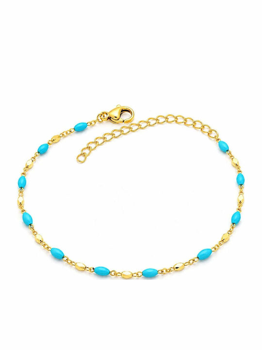 Charmy Women's Chain Bracelet Gold Plated Steel 18cm