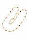 Charmy Rosary Necklace from Gold Plated Steel