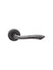 Viometale Front Door Lever With Rosette Pair Silver 06.01.MK730.P4-Right