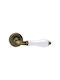Viometale Middle Door Lever With Rosette Pair Bronze