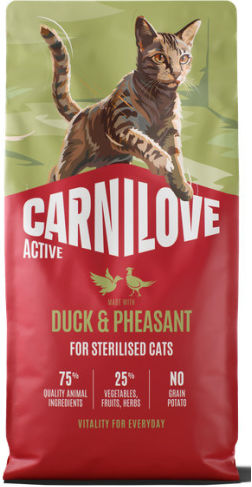 Carnilove Dry Cat Food Grain-Free for Adult Neutered Cats with Sensitive Urinary Tract with Duck / Pumpkin / Salmon / Potatoes / Meat / Chicken 6kg