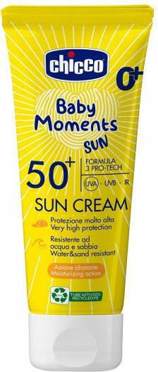 Chicco Baby Moments SPF50SPF50+ Waterproof Kids Sunscreen Emulsion for Face & Body 75ml