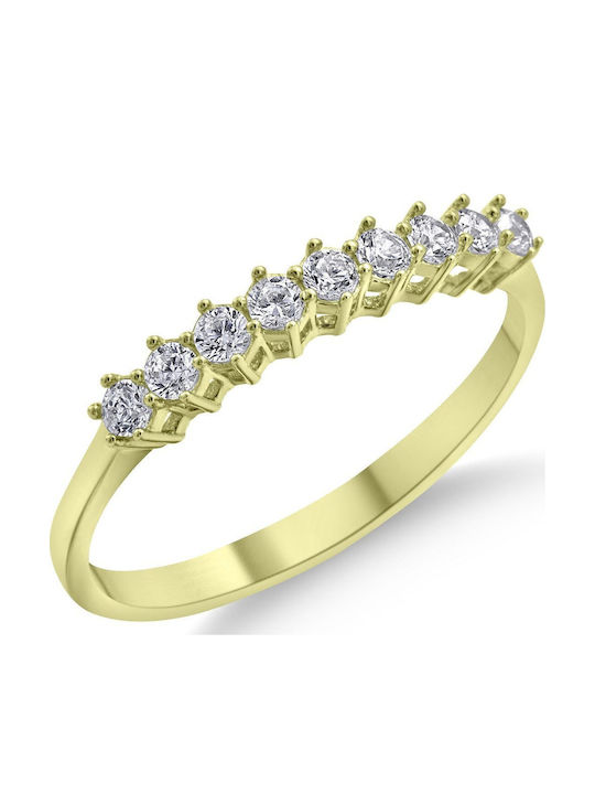 CHrysolithos Inel Pentru Femei Cu Zircon Din Aur 14 Carate DK1441