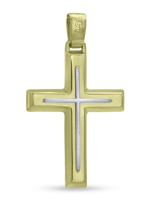CHrysolithos Men's Gold Cross 9K Without Chain ST1527
