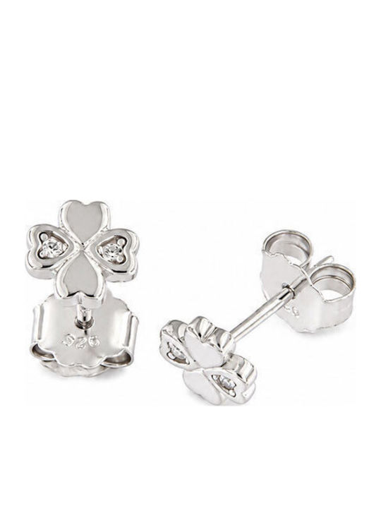 Ios Hypoallergenic Kids Earrings Studs with Stones Silver