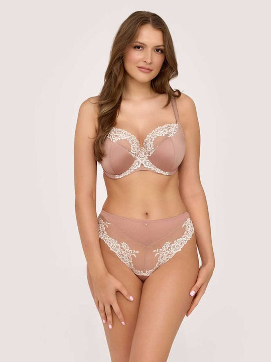 Beige Minimizer Bra with Underwire AV2226E-Macchiato