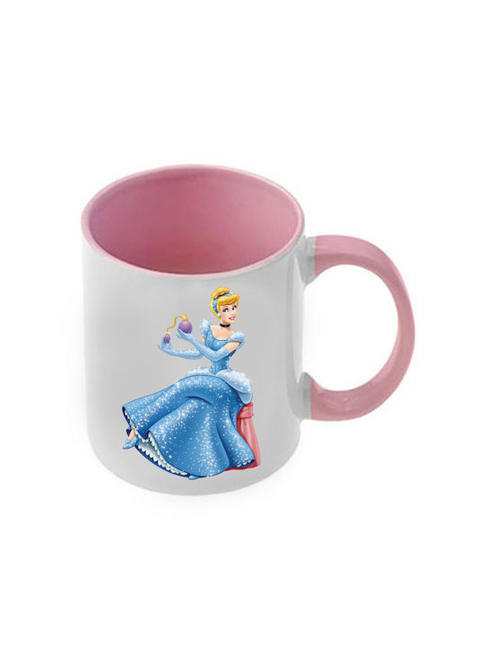 Mug Cinderella Pink Handle Interior