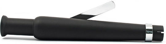 MCS Motorrad Auspuffanlagen Endrohr Turn Out 18-1/2" 47 Cm Harley Davidson Andere Motorräder Schwarz Trumpet Universal Gerade Auspuff 18-1/2" Lang Schwarz