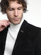 Men’s Suit Jacket with Slim Fit Black