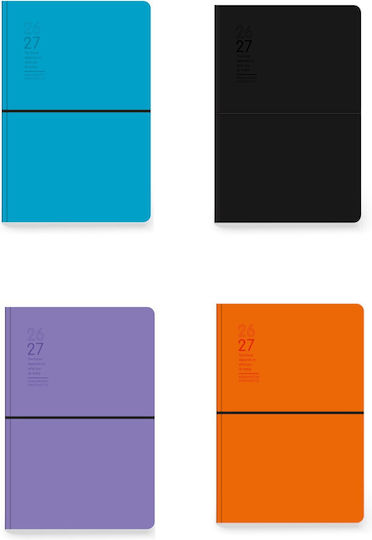 Daily Academic Diary 2026 2027 Flexy 14x21cm Various Colours