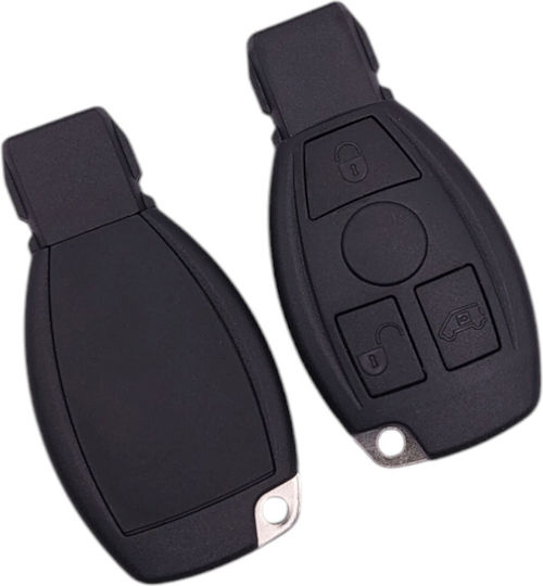 Carcasa Cheii Auto Mercedes 3 Butoane Lamă Hu64 1520-fwk
