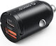 Orico Miniring 30w Usb-a + Usb-c Car Charger Black Mr-30-1a1c Orico-mr-30-1a1c-bk-ep-hu