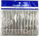Metal Hair Clips Salon 8.5cm 12 Pieces