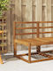 vidaXL Wooden Outdoor Chair Brown with Cushion